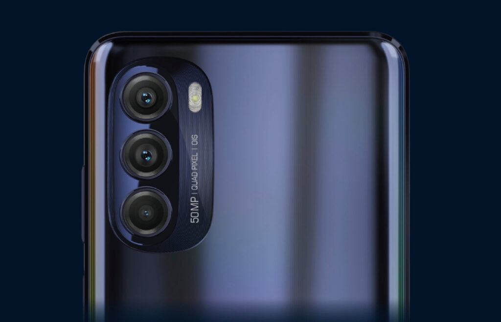 Detalle de la cámara del Moto G Stylus 5G.