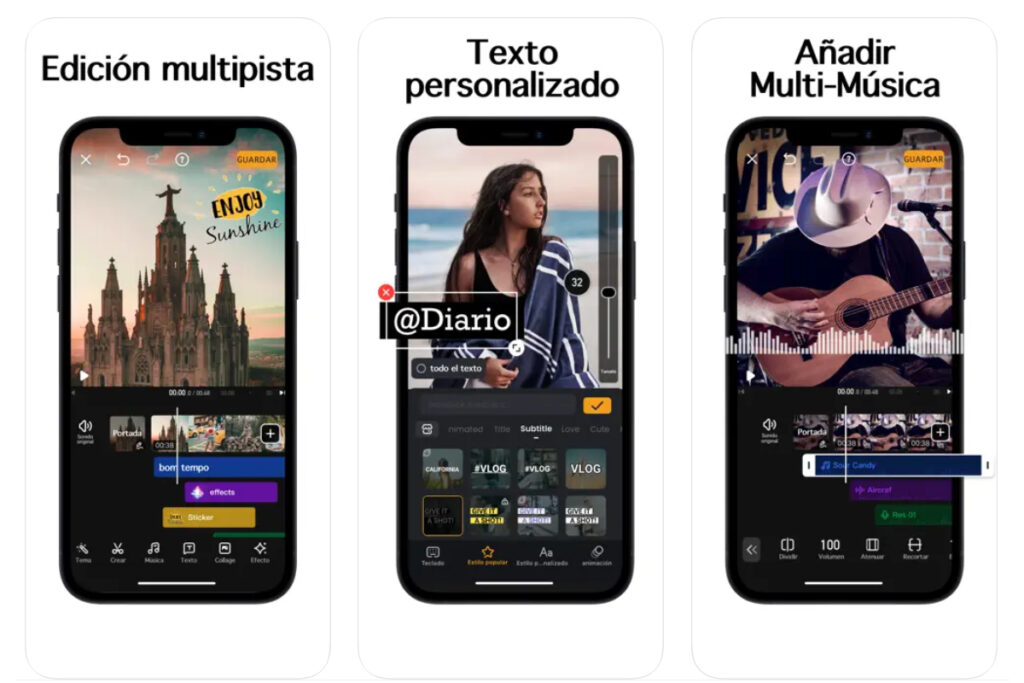 Captura de pantalla de la aplicación VivaVIdeo en un celular.