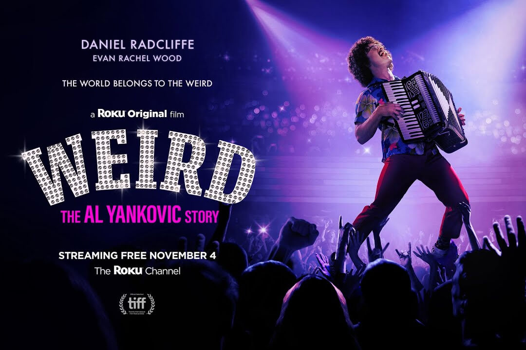 Póster de la película Weird: The Al Yankovic Story en Roku.