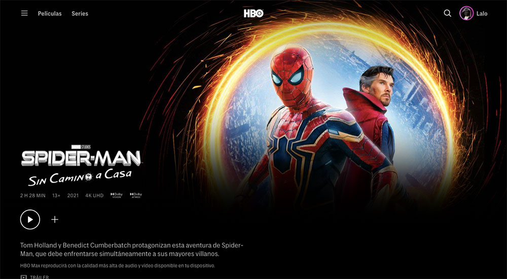 Spider-Man en HBO Max