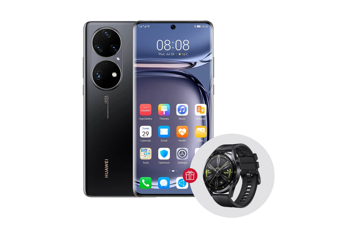 Huawei P50 Pro + reloj.