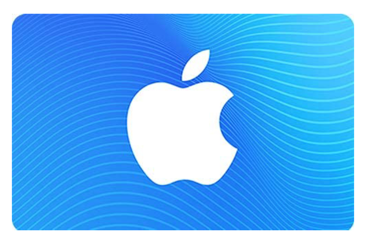 Tarjeta con el logo de Apple. 