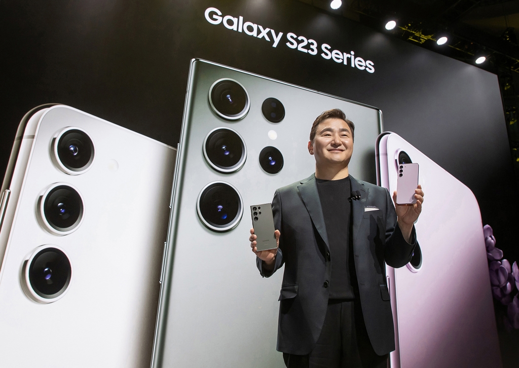 Serie Galaxy S23, presentada por Samsung el 1 de febrero de 2023. 