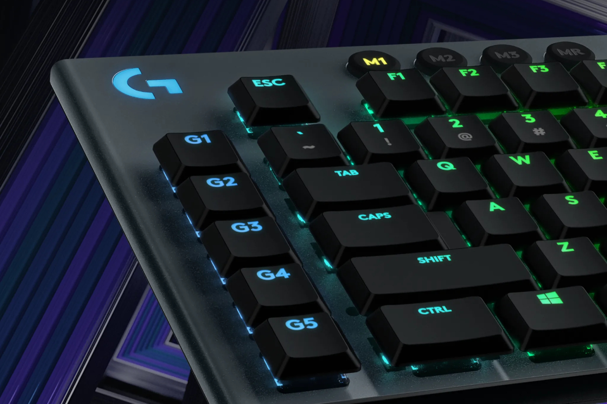 Detalle del teclado gamer Logitech G815.