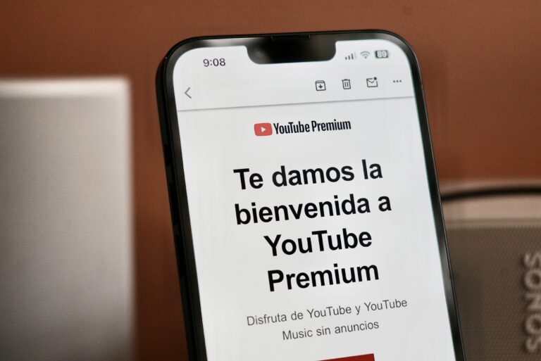 Pantalla principal de YouTube Premium