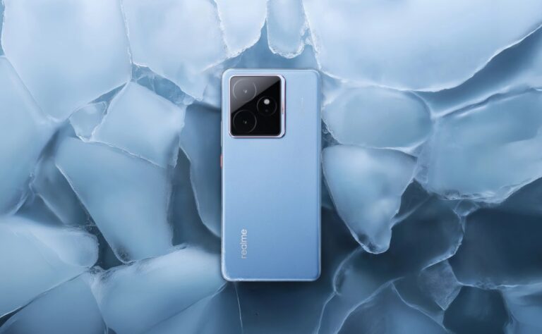 Realme GT 7 sobre hielos.