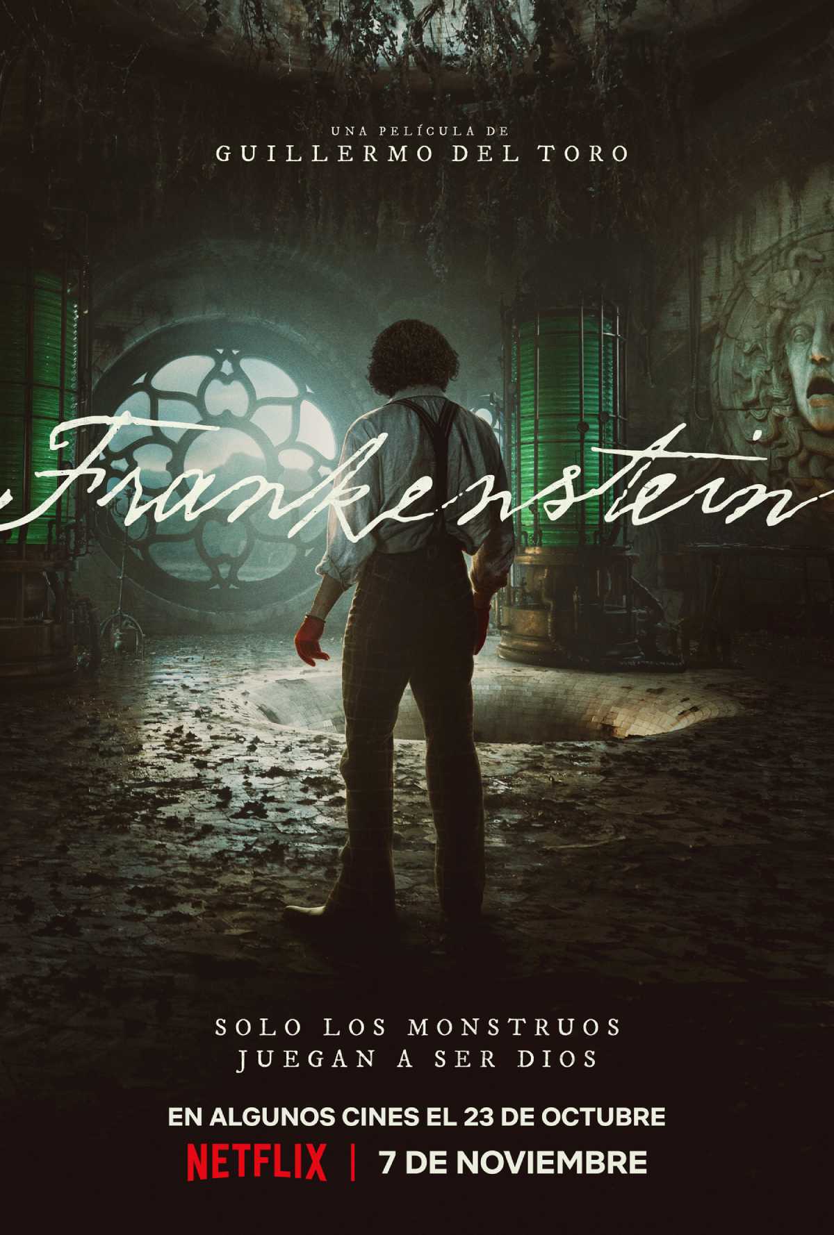 Arte principal de Frankenstein, una película de Guillermo del Todo.