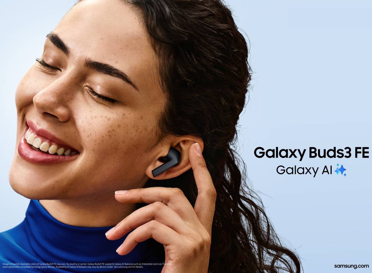 Imagen promocional de los Samsung Galaxy Buds 3 FE. 