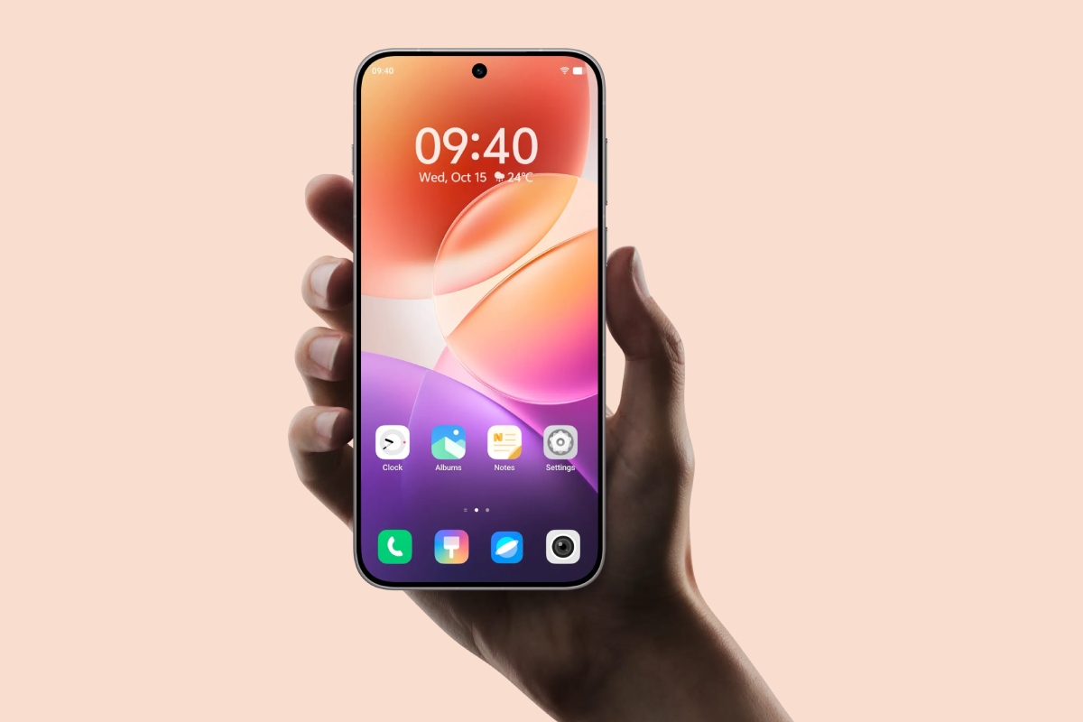 Persona sostiene el Vivo X300 Pro. 