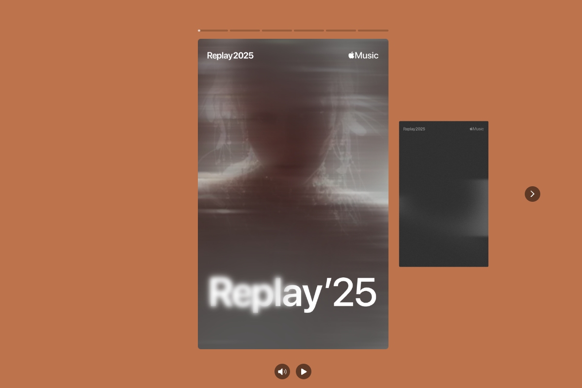 Recuento musical Replay de Apple Music en escritorio.