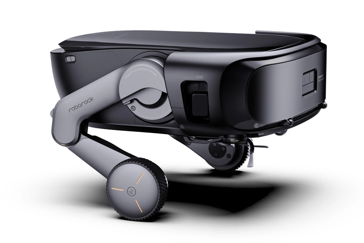 Roborock Saros Rover sobre un fondo blanco.