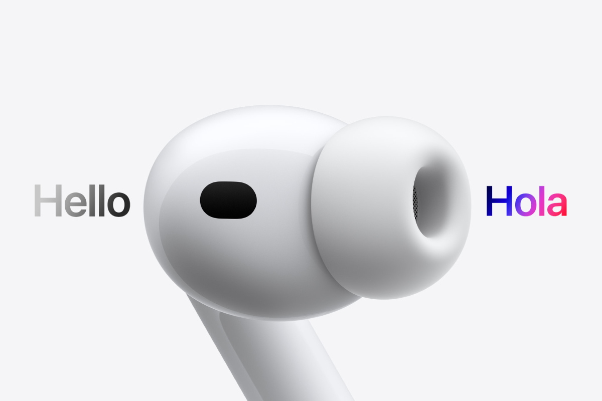 Una pieza de AirPods Pro 3. 