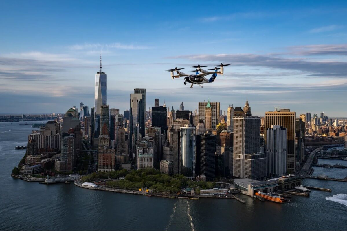 Taxi aéreo eléctrico de Joby realizó histórico vuelo en Nueva York